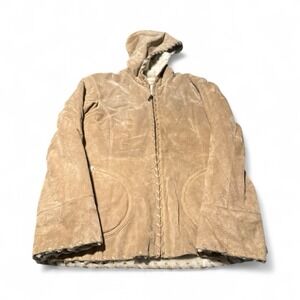 Wilsons Leather Tan Hooded Jacket